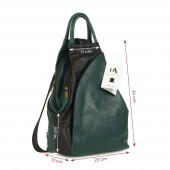 Rucsac dama din piele naturala DiAmanti Clio Ottanio-Nero